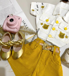 Conjunto jeans bordado Ursinho Pooh - comprar online