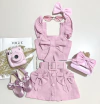 Conjunto linho laço Celina