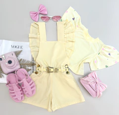 Conjunto Jardineira com Blusa Luluh