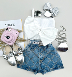 Conjunto jeans Strass