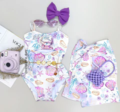 Conjunto de maiô com saída Nina