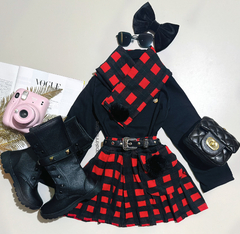 Conjunto xadrez cachecol 3 peças