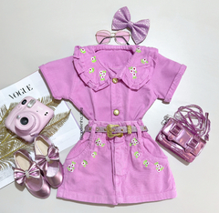 Conjunto jeans bordado Lore