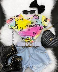 Cropped tie dye