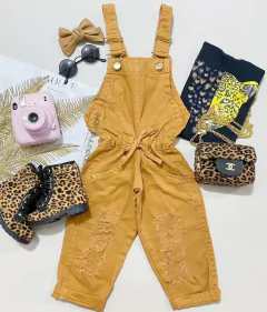 Macaquinho jeans collor