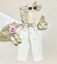 Conjunto jeans pérola Bia