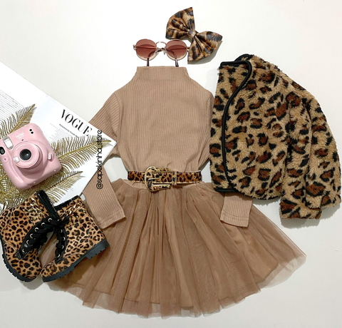 Conjunto com casaco Print