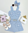 Conjunto com cinto Flor Bela