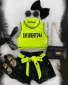 Cropped Diferentona neon