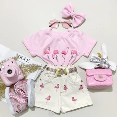 Conjunto jeans off Flamingo