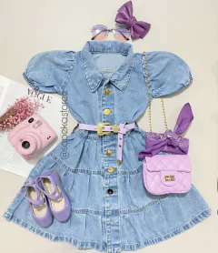 Vestido longo jeans