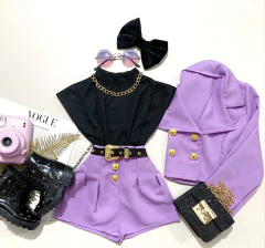 Conjunto short com Blazer Larinha