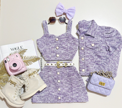Conjunto 3 peças Tweed Lara