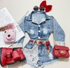 Conjunto jeans cat love