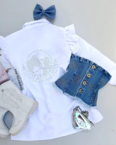 Vestido com top Jeans Lorena - comprar online