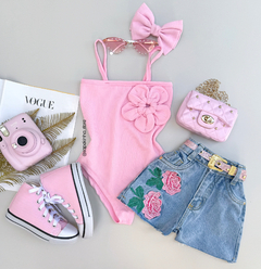 Conjunto Jeans Flor Vic - comprar online