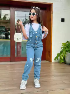 Macacão jeans Larinha