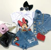 Conjunto jeans bordado Minnie