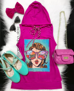 Vestido capuz treed