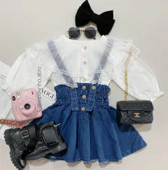 Conjunto luxo salopete