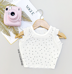 Cropped Strass Bia