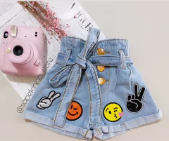 Short jeans emoji - comprar online
