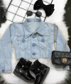 Jaqueta Jeans corte livre