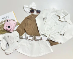 Conjunto Jaqueta e saia Ana Castela na internet