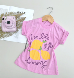 T-shirt rosa limão
