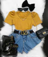 Blusa princesa canelada