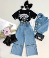 Calça jeans zíper