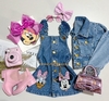 Jardineira jeans Disney bordada - comprar online
