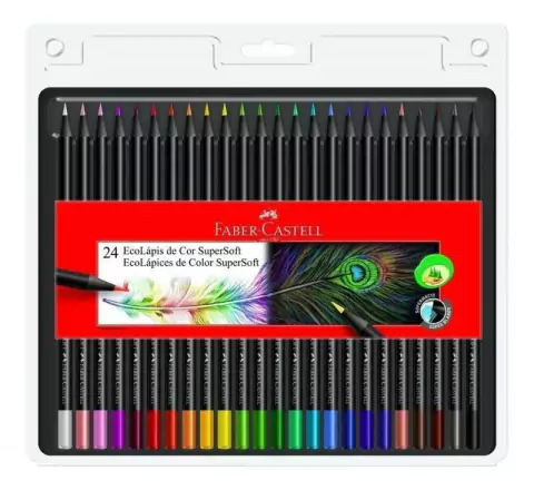 Lápices de color Faber Castell x24 supersoft