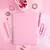 Cuaderno punto cero A4 be positive Rosa pastel