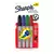 Marcadores permanente Sharpie punta pincel x4