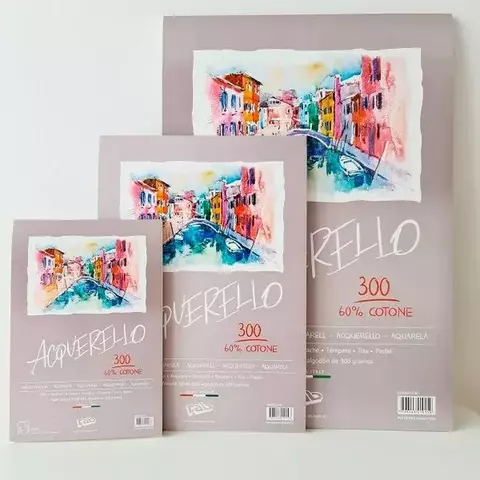 Block Rab Acquarello 300grs 25x35 10H 60% Algodón (2180) - comprar online
