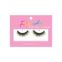FABULASHES 3D FAUX MINK COLOR LASHES C15 - KARA BEAUTY