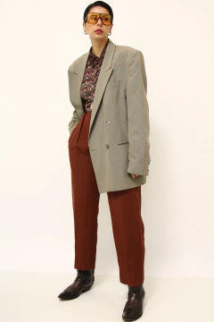 Blazer xadrez camelo Square