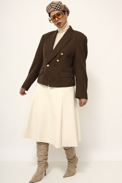 Blazer cropped marrom CORI vintage
