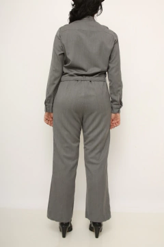 Macacão cinza manga longa - comprar online