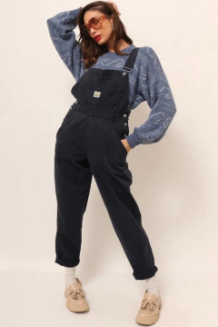 macacao jeans azul vintage - comprar online