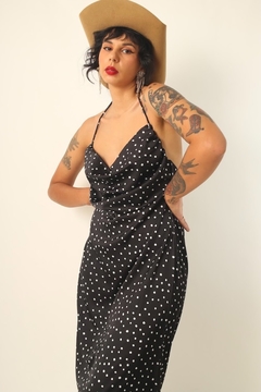 vestido AKOB poá decote frente e costas - comprar online