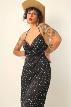 vestido AKOB poá decote frente e costas - comprar online
