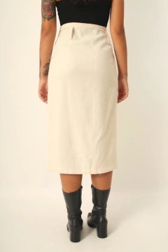 saia off white tricot cintura alta clochard na internet