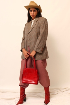 Blazer xadrez oliva bege BROOKSFILD - comprar online