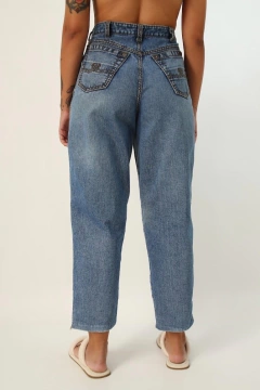 Calça jeans cintura mega alta vintage DASHER - Capichó Brechó