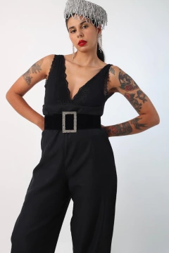 calça pantalona cintura mega alta preta na internet