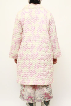 Robe de matelasse rosa flores - comprar online