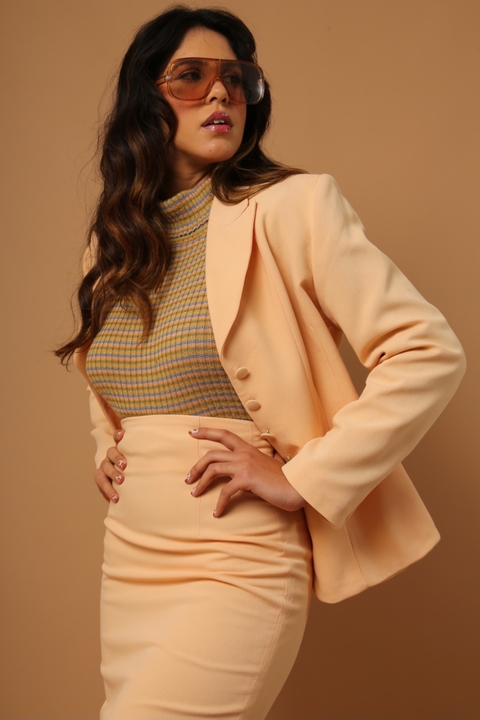Conjunto made in france pessego saia + blazer