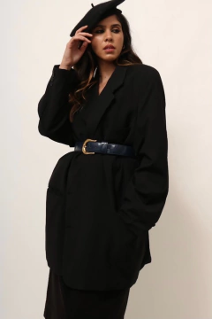 Maxi Blazer YVES SAINT LAURENT preto - comprar online